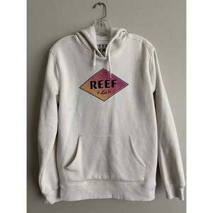REEF Cream‎ Hoodie; Size Small